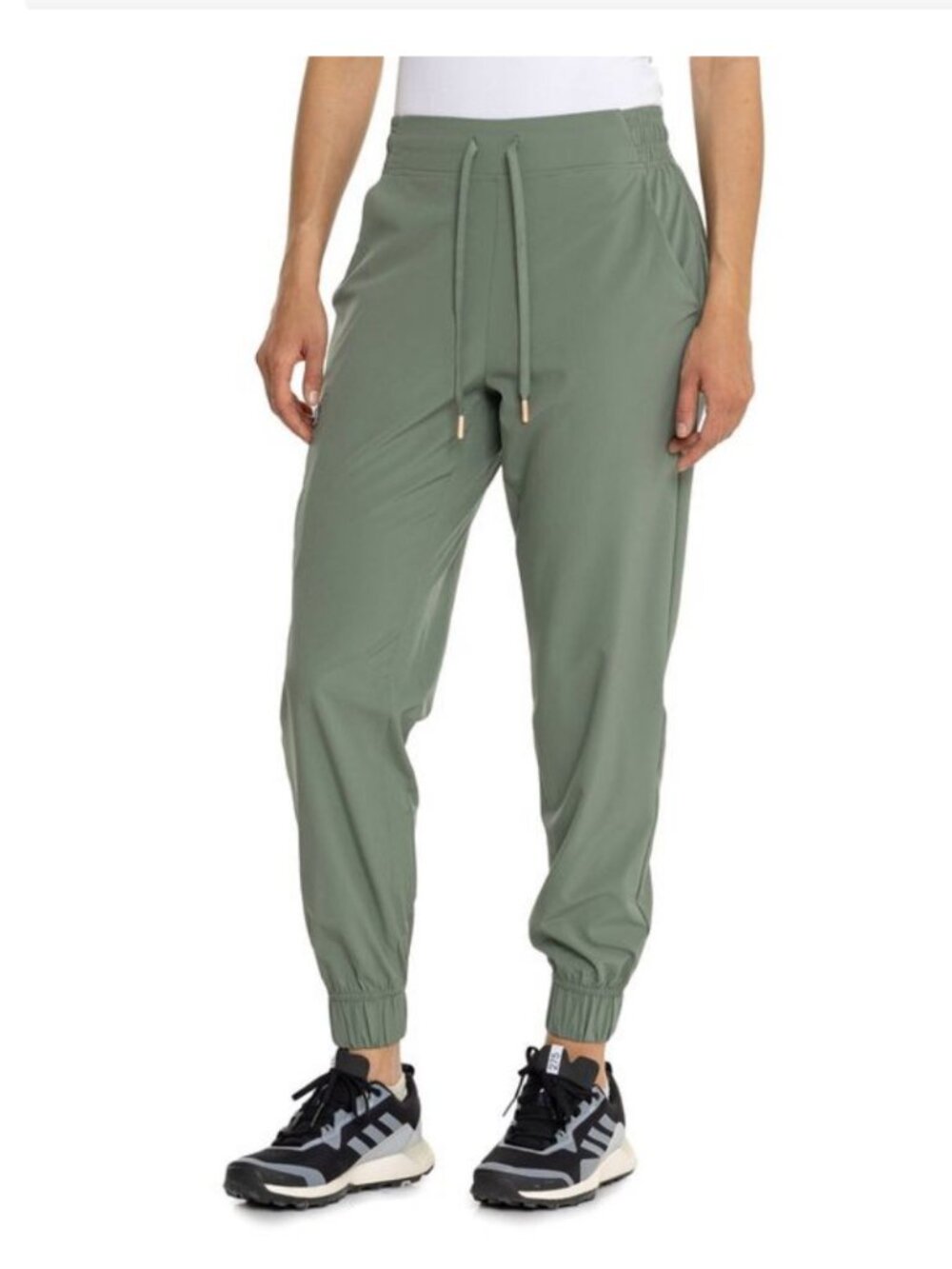 Eddie Bauer Poplar Jogger Women's High Rise Agave Green Outdoor (S) NWT!